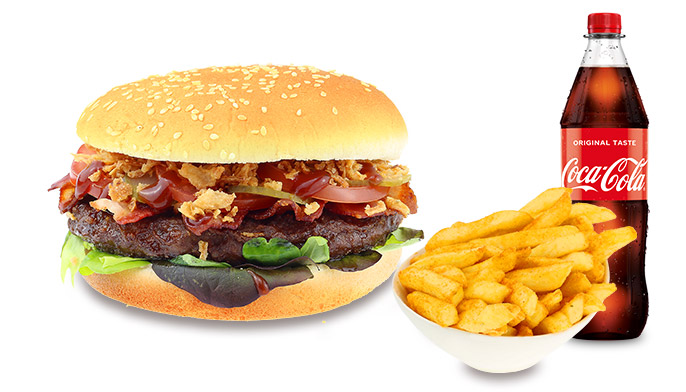 Produktbild BBQ Burger Menü